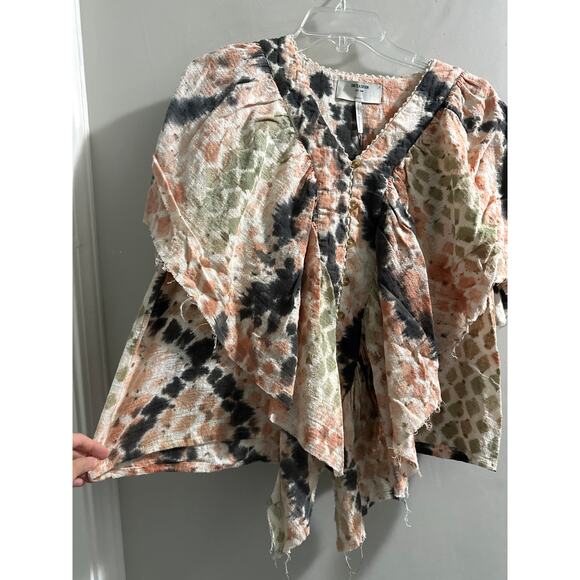One Teaspoon HAND PAINTED BOA TOP size XS  NEW - Picture 3 of 8